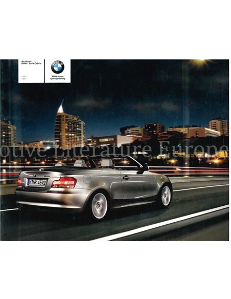 2007 BMW 1 SERIES CONVERTIBLE BROCHURE DUTCH