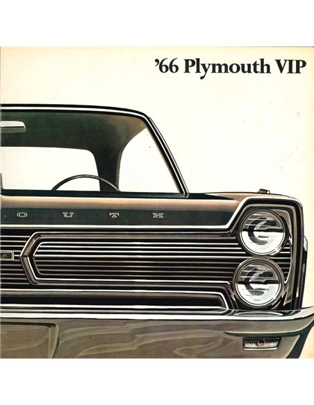 1966 PLYMOUTH VIP PROSPEKT ENGLISCH