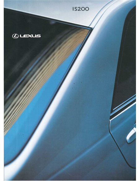 2000 LEXUS IS200 BROCHURE DUTCH