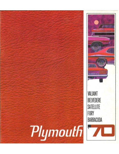 1970 PLYMOUTH PROGRAMM PROSPEKT ENGLISCH (USA)