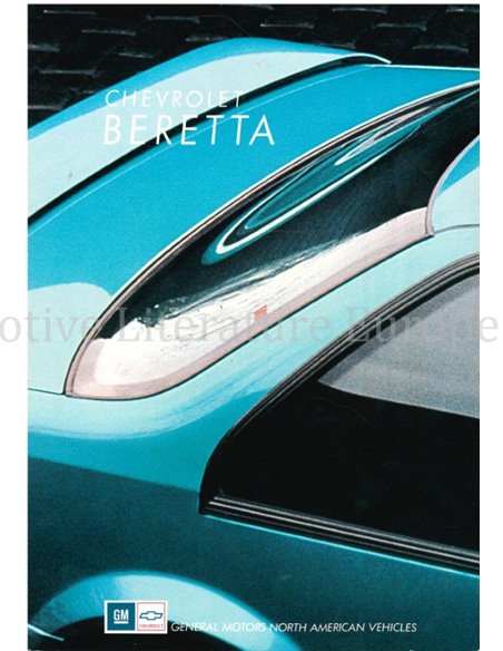 1991 CHEVROLET Beretta PROSPEKT ENGELISCH