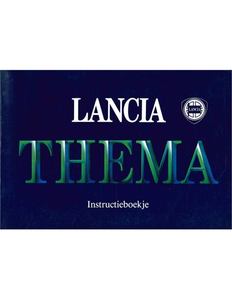 1986 LANCIA THEMA BETRIEBSANLEITUNG NIEDERLÄNDISCH