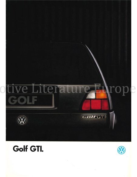 1988 VOLKSWAGEN GOLF GTI PROSPEKT FRANZÖSISCH