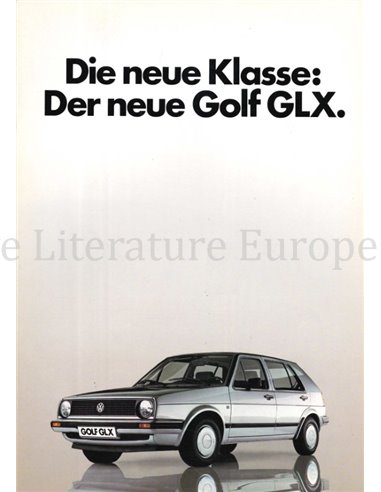 1983 VOLKSWAGEN GOLF GLX BROCHURE GERMAN