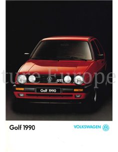 1990 VOLKSWAGEN GOLF GTI BROCHURE ITALIAANS