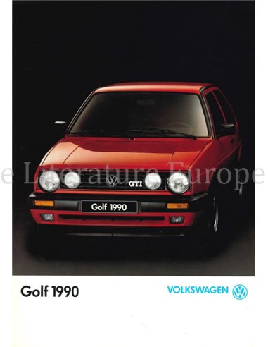1990 VOLKSWAGEN GOLF GTI BROCHURE ITALIAN