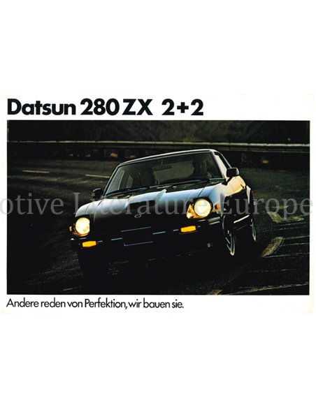 1982 DATSUN 280ZX 2+2 BROCHURE DUITS