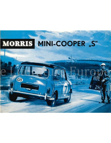 1964 MINI COOPER S BROCHURE NEDERLANDS