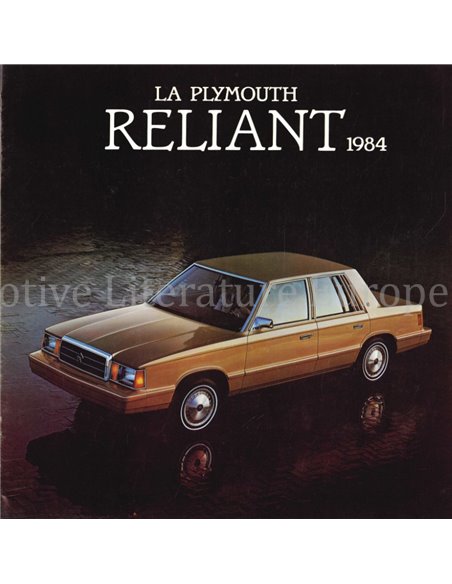 1984 PLYMOUTH RELIANT BROCHURE ENGELS
