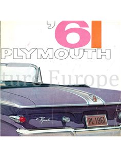 1961 PLYMOUTH PROGRAMM PROSPEKT NIEDERLÄNDISCH