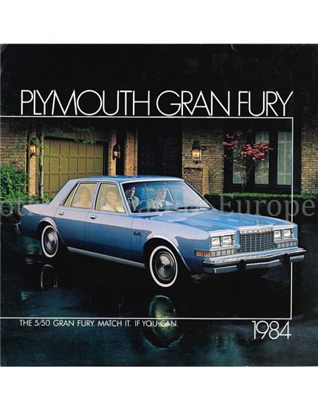 1984 PLYMOUTH GRAN FURY PROSPEKT ENGLISCH