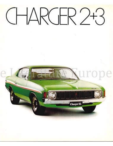 1971 CHRYSLER CHARGER 2+3 BROCHURE ENGLISH (AU)