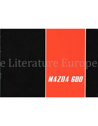 1962 MAZDA 600 BROCHURE ENGLISH