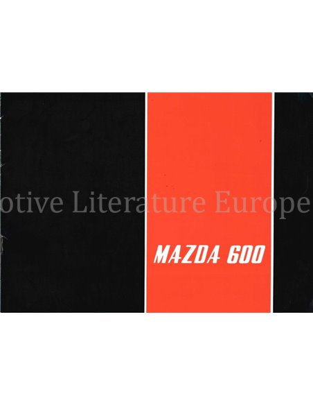 1962 MAZDA 600 PROSPEKT ENGLISCH