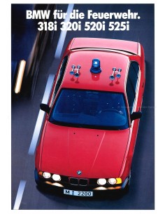 1988 BMW FIRE DEPARTMENT RANGE BROCHURE GERMAN