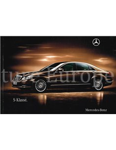 2009 MERCEDES BENZ S KLASSE PROSPEKT DEUTSCH