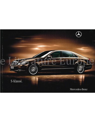 2009 MERCEDES BENZ S KLASSE PROSPEKT DEUTSCH