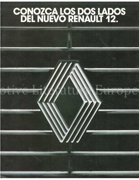 1990 RENAULT 12 BROCHURE SPAANS