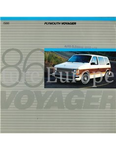 1986 PLYMOUTH VOLARÉ PROSPEKT ENGLISCH