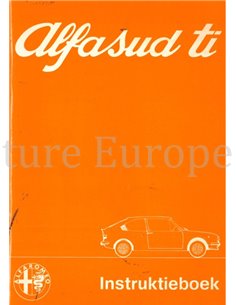 1977 ALFA ROMEO ALFASUD TI INSTRUCTIEBOEKJE NEDERLANDS
