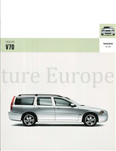 2005 VOLVO V70 BROCHURE NEDERLANDS