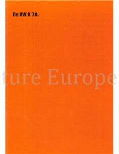 1971 VOLKSWAGEN K70 BROCHURE DUTCH