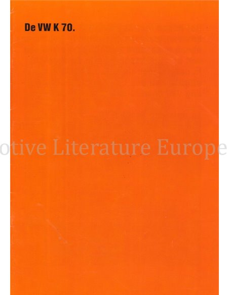 1971 VOLKSWAGEN K70 PROSPEKT FRANZÖSISCH