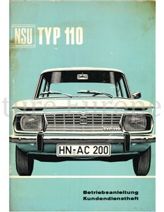 1965 NSU TYP 110 BETRIEBSANLEITUNG DEUTSCH