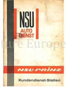 1964 NSU-PRINZ SALE- AND SERIVCE DEALER NETWORK HANDBOOK