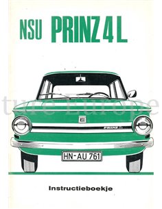 1971 NSU PRINZ 4 BETRIEBSANLEITUNG NIEDERLÄNDISCH