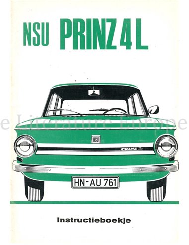 1971 NSU PRINZ 4 BETRIEBSANLEITUNG NIEDERLÄNDISCH