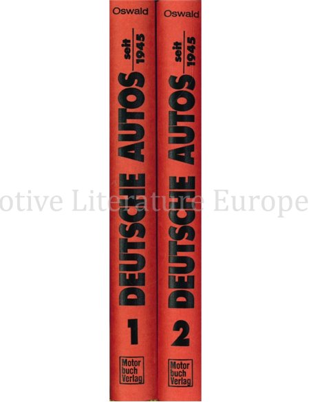DEUTSCHE AUTOS SEIT 1945, ALLE DEUTSCHEN PERSONENWGEN (2 BUCHER)