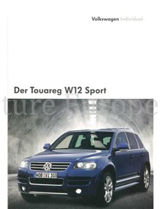 2004 VOLKSWAGEN TOUAREG W12 SPORT BROCHURE GERMAN