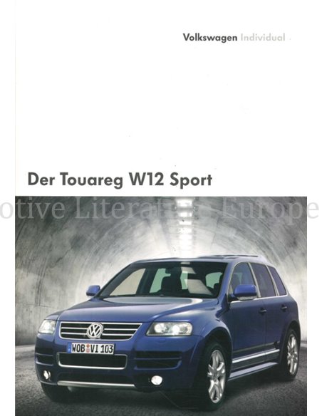 2004 VOLKSWAGEN TOUAREG W12 SPORT PROSPEKT DEUTSCH