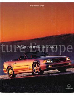 2002 MERCEDES BENZ SL HARDCOVER BROCHURE ENGELS (US)