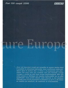 1971 FIAT 130 COUPE 3200 BROCHURE FRANS