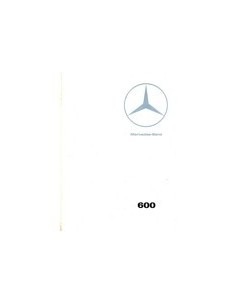 1966 MERCEDES BENZ 600 BROCHURE FRANS
