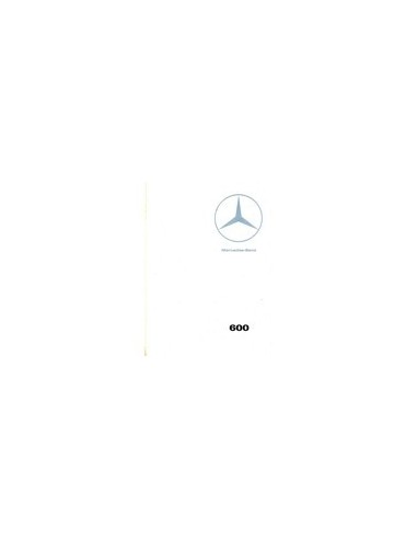 1966 MERCEDES BENZ 600 BROCHURE FRANS