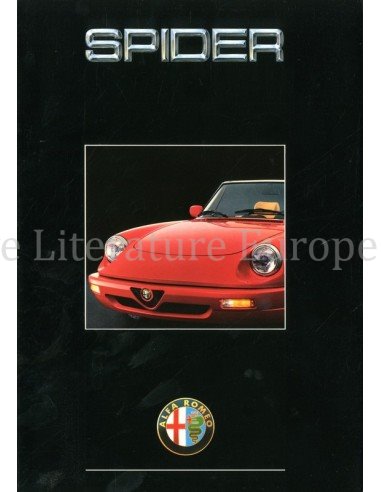 1990 ALFA ROMEO SPIDER BROCHURE ITALIAANS