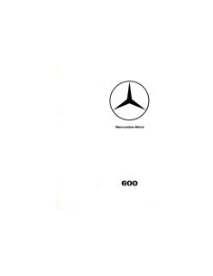 1966 MERCEDES BENZ 600 BROCHURE NEDERLANDS