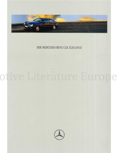 1997 MERCEDES BENZ CLK BROCHURE DUITS