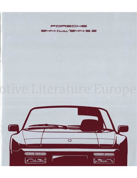 1990 PORSCHE 944 BROCHURE ENGLISH