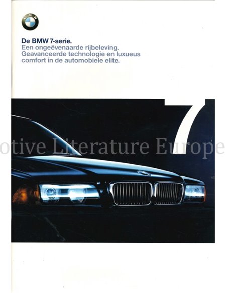 1998 BMW 7ER PROSPEKT NIEDERLÄNDISCH