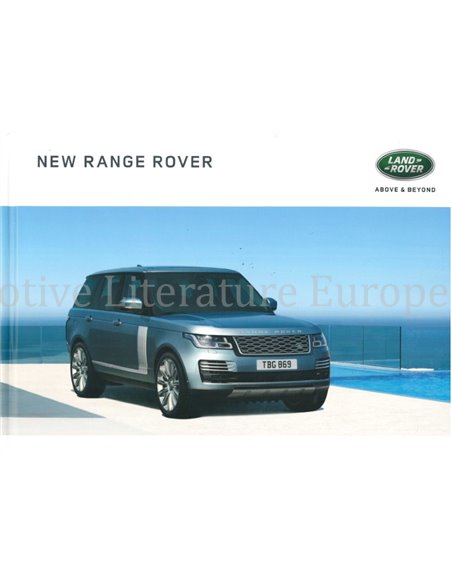 2018 RANGE ROVER HARDCOVER BROCHURE ENGELS