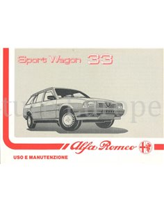 1988 ALFA ROMEO 33 SPORT WAGON INSTRUCTIEBOEKJE ITALIAANS