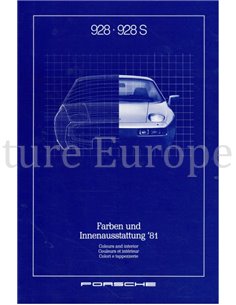 1981 PORSCHE 928 | 928 S FARBEN UND INNENAUSSTATTUNG PROSPEKT