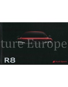 2015 AUDI R8 HARDCOVER PROSPEKT DEUTSCH