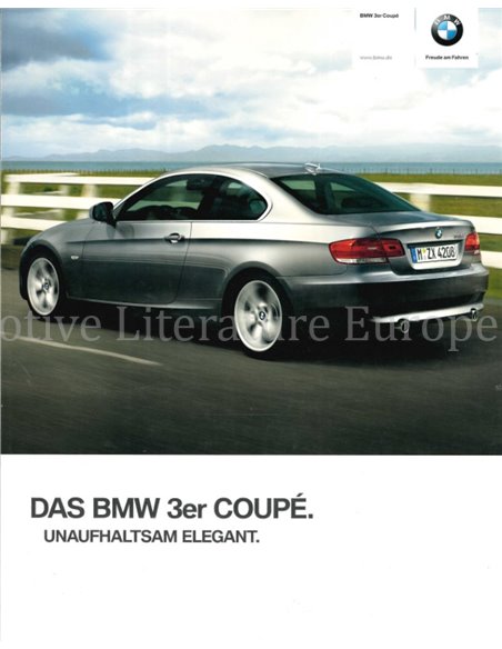 2009 BMW 3 SERIE COUPÉ BROCHURE DUITS