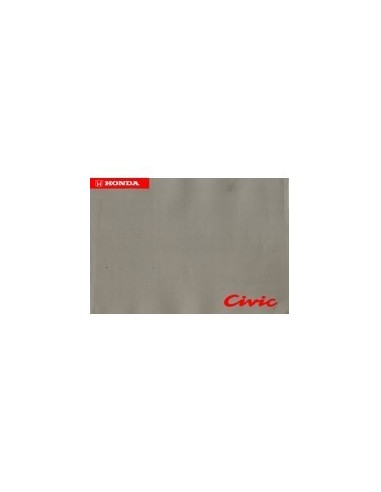 1992 HONDA CIVIC INSTRUCTIEBOEKJE NEDERLANDS