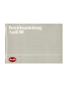 1984 AUDI 80 INSTRUCTIEBOEKJE DUITS